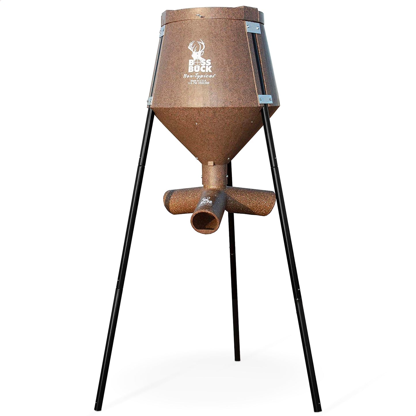 Boss Buck 200 Pound Gravity Fed Tripod Game Deer Corn and Protein Pellet Feeder - Angler's Pro Tackle & Outdoors