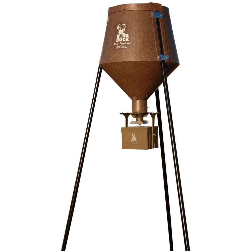 Boss Buck Hunting 200 Series Large Automatic Wildlife Deer Feeder 200lb Capacity - Angler's Pro Tackle & Outdoors