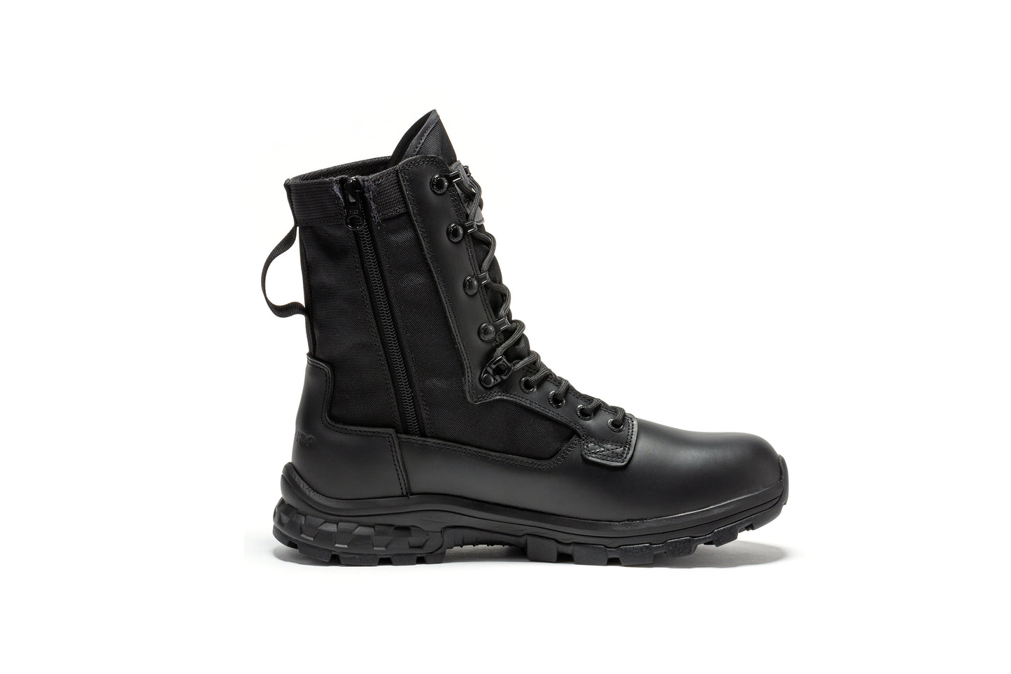RockRooster Botas Pro Black Men's 8 inch Side Zipper Military Tactical Boots BP401BK