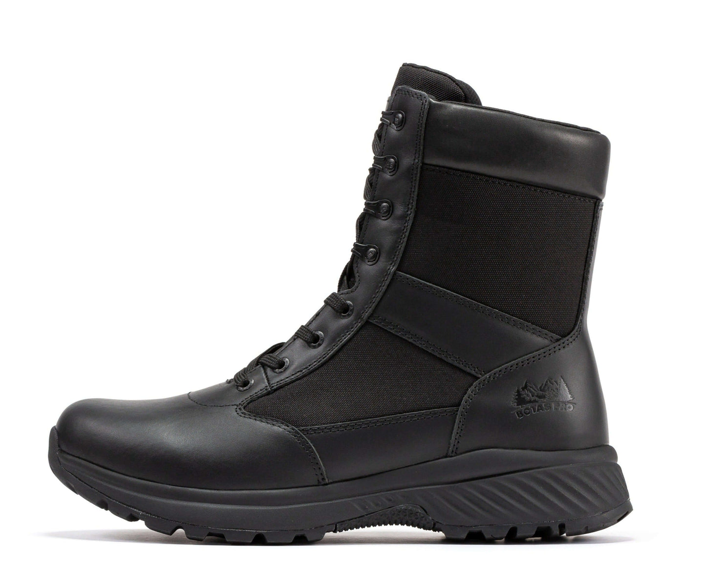 RockRooster Botas Pro Black Men's 8 inch Side Zipper Military Tactical Boots BP703