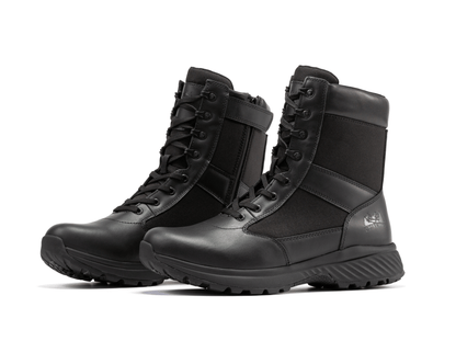 RockRooster Botas Pro Black Men's 8 inch Side Zipper Military Tactical Boots BP703