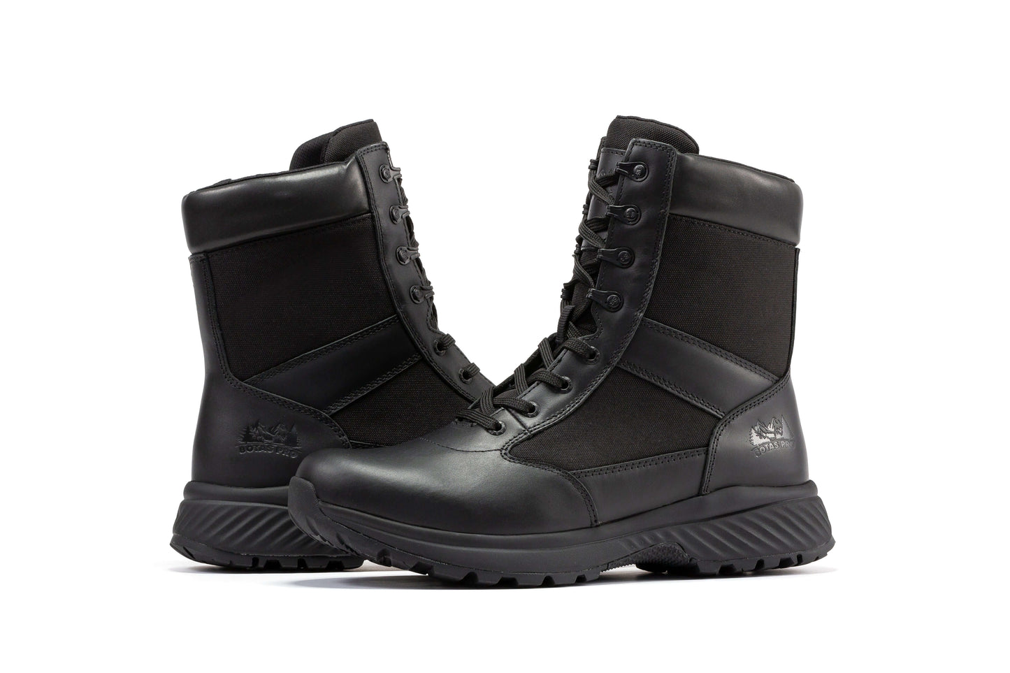 RockRooster Botas Pro Black Men's 8 inch Side Zipper Military Tactical Boots BP703