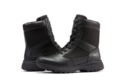 RockRooster Botas Pro Black Men's 8 inch Side Zipper Military Tactical Boots BP703
