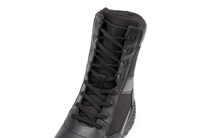RockRooster Botas Pro Black Men's 8 inch Side Zipper Military Tactical Boots BP703
