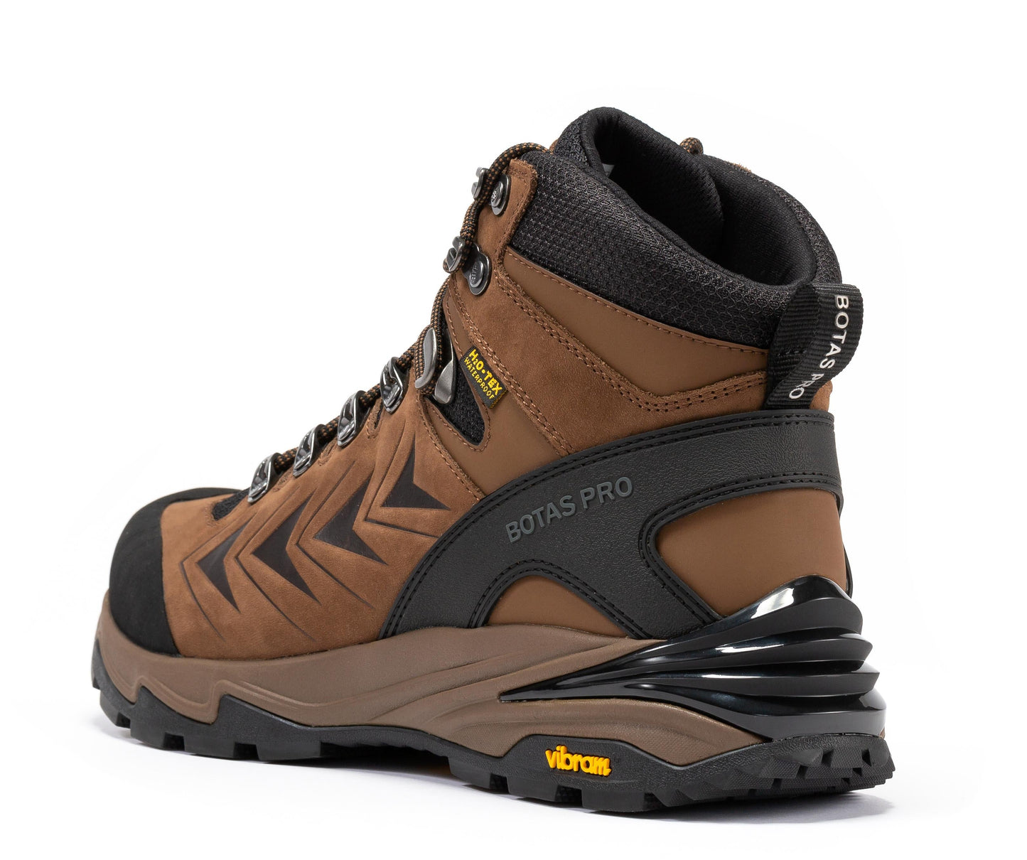 RockRooster Botas Pro Brown 6 Inch Waterproof Hiking Boots with VIBRAM® Traction Lug Outsole  BP22121