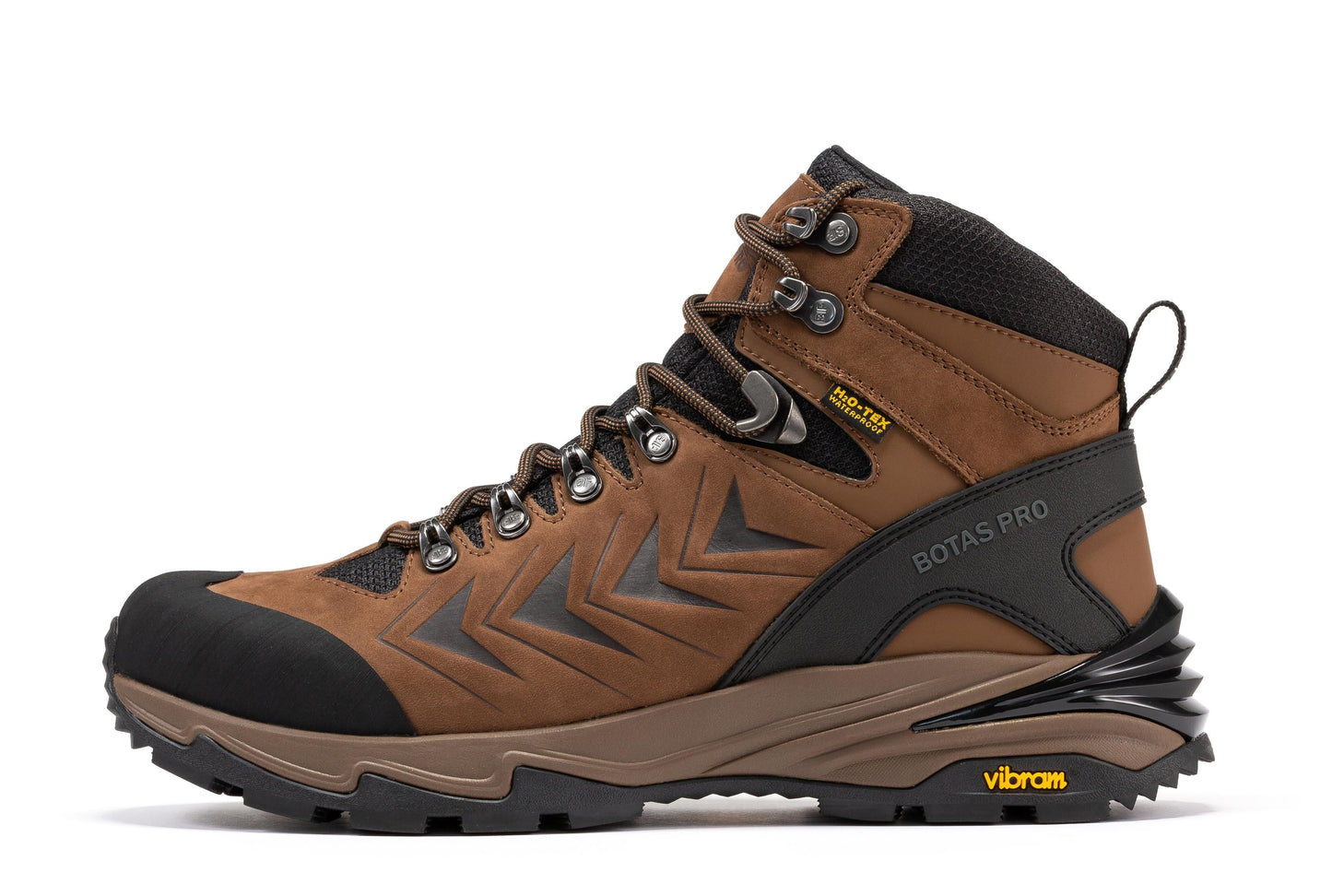 RockRooster Botas Pro Brown 6 Inch Waterproof Hiking Boots with VIBRAM® Traction Lug Outsole  BP22121