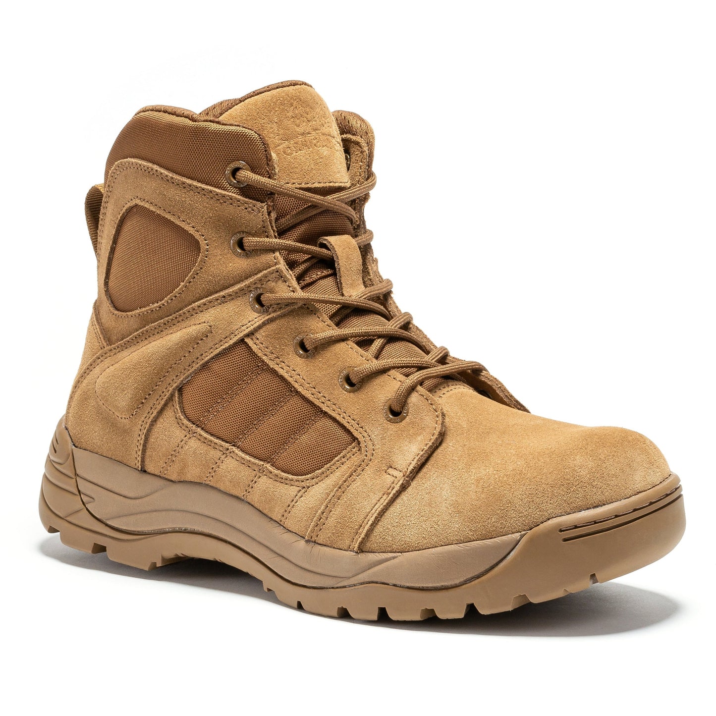 RockRooster Botas Pro Coyote Men's 6 inch Side Zipper Rubber Sole Tactical Boots BMP111CT