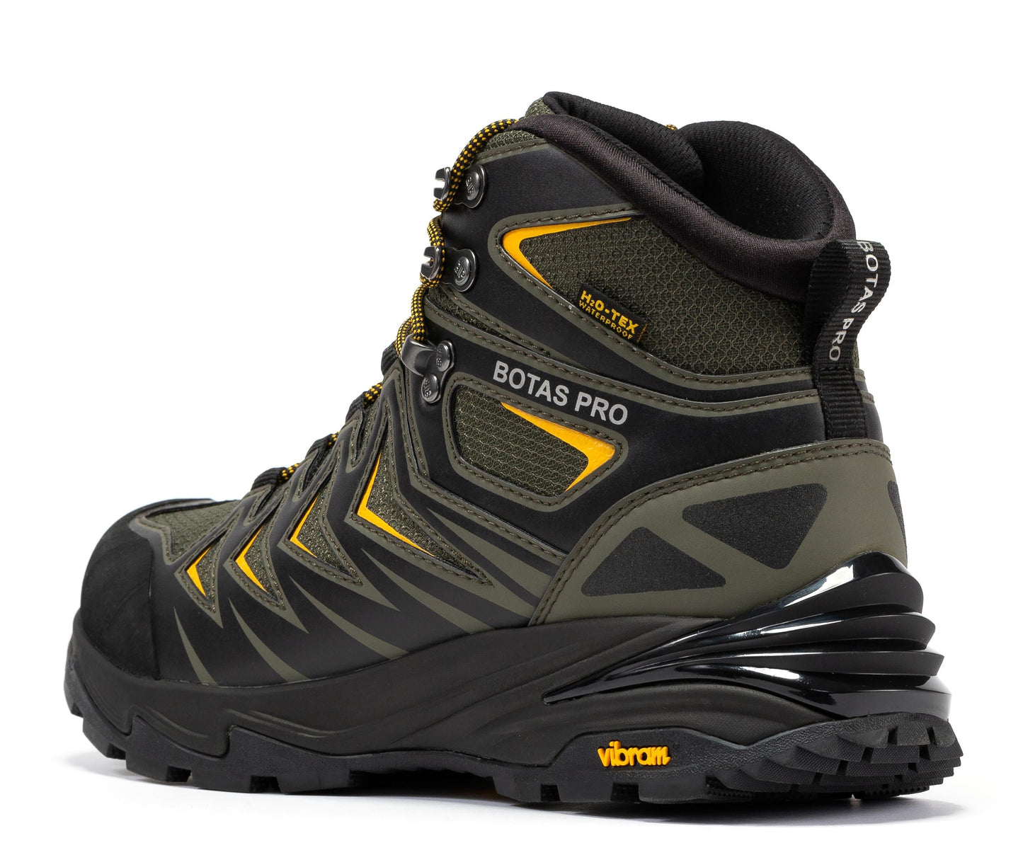 RockRooster Botas Pro Metallic Green 6 Inch Waterproof Hiking Boots with VIBRAM® Traction Lug Outsole  BP22111