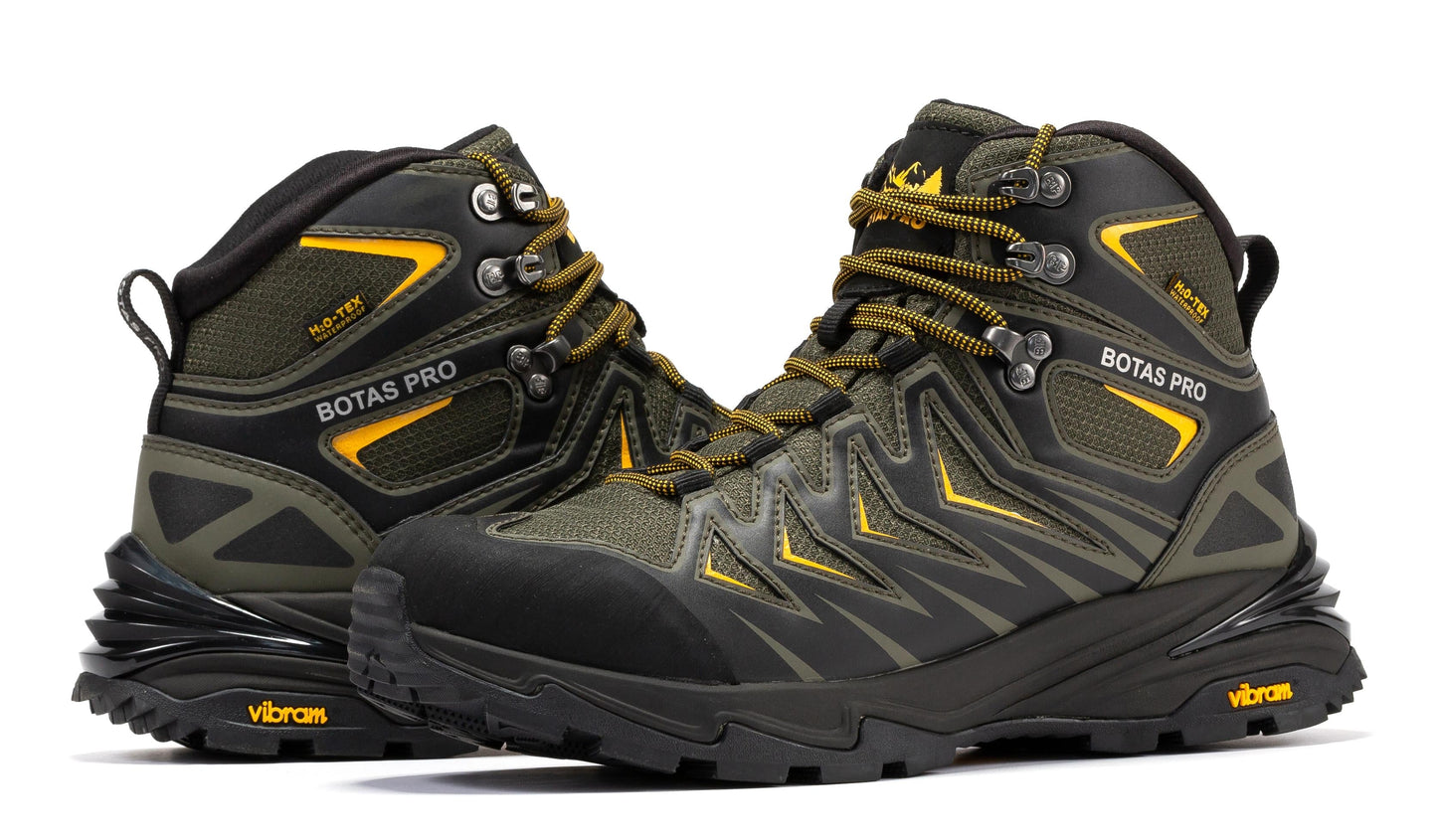 RockRooster Botas Pro Metallic Green 6 Inch Waterproof Hiking Boots with VIBRAM® Traction Lug Outsole  BP22111
