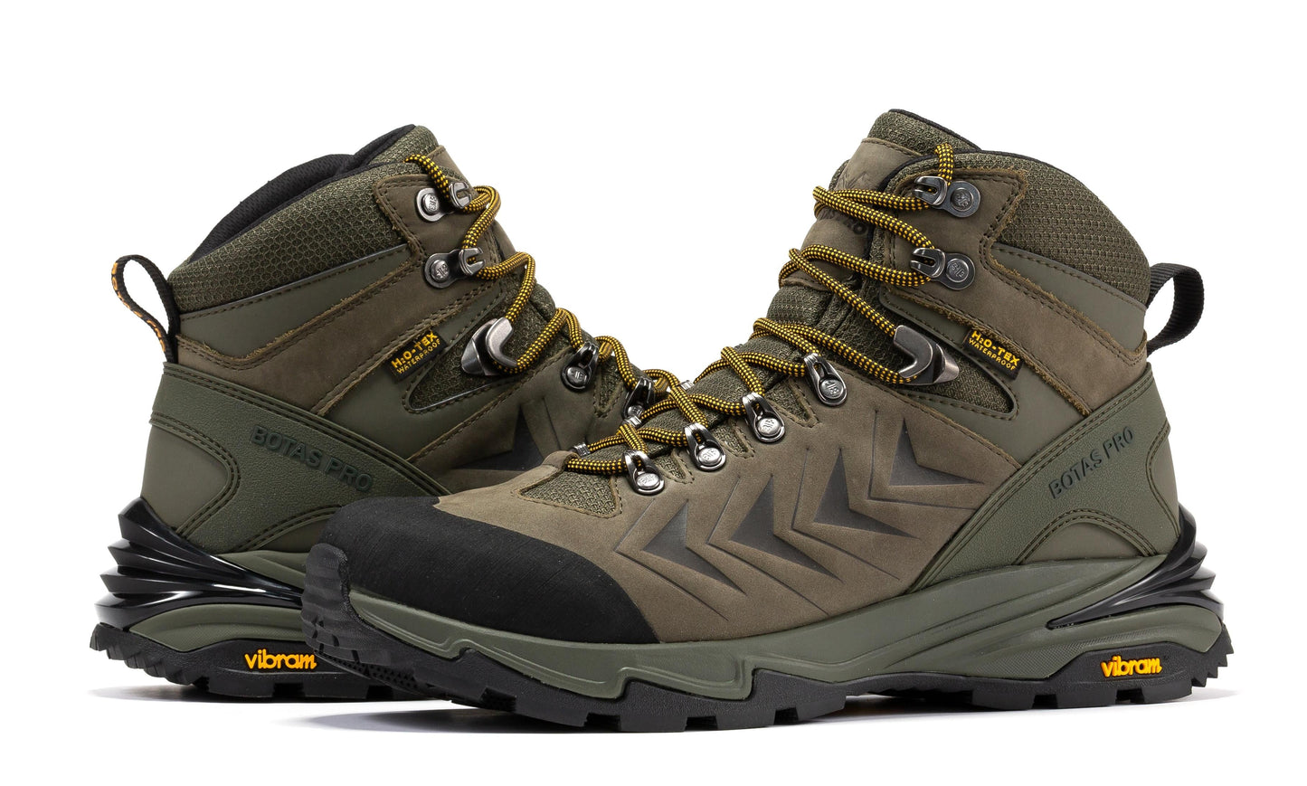 RockRooster Botas Pro Olive 6 Inch Waterproof Hiking Boots with VIBRAM® Traction Lug Outsole  BP22123
