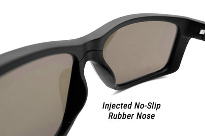 Detour Sunglasses Breach XL - Matte Black - 24k Gold Polarized ANSI Z87+