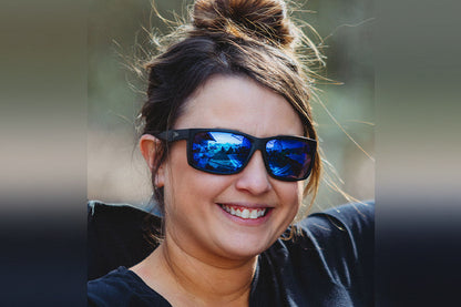 Detour Sunglasses Breach - Matte Black - Deep Blue Polarized ANSI Z87+