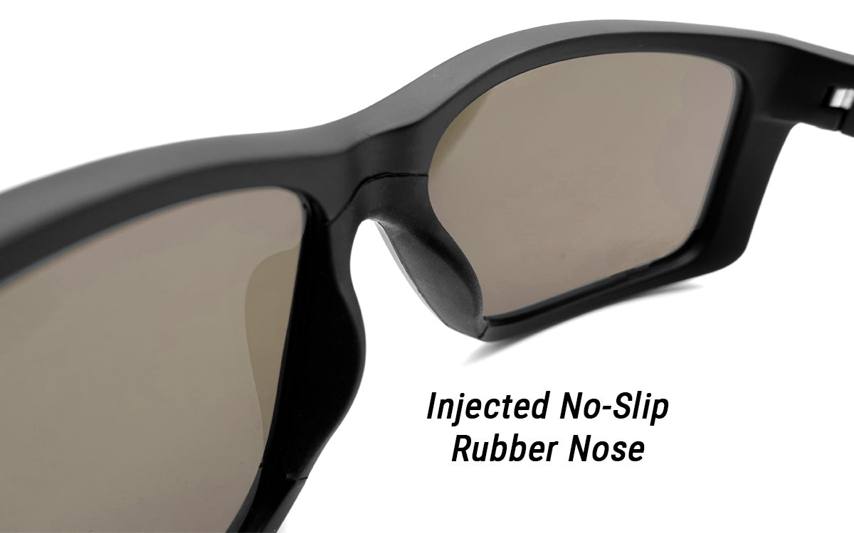 Detour Sunglasses Breach - Matte Black - Red Sunset Polarized ANSI Z87+