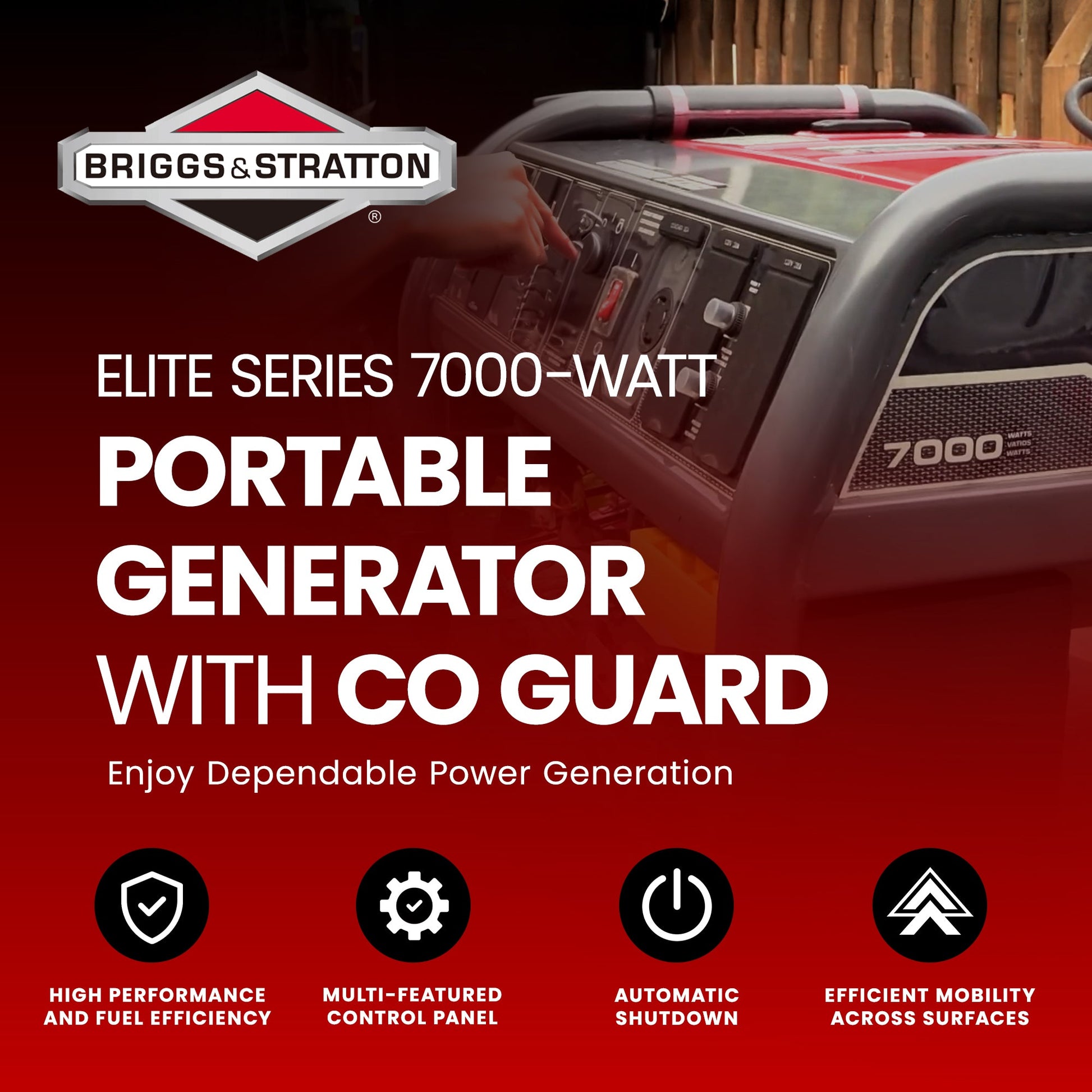 Briggs and Stratton Elite Series 7000 Watt Portable Generator with CO Guard - Angler's Pro Tackle & Outdoors