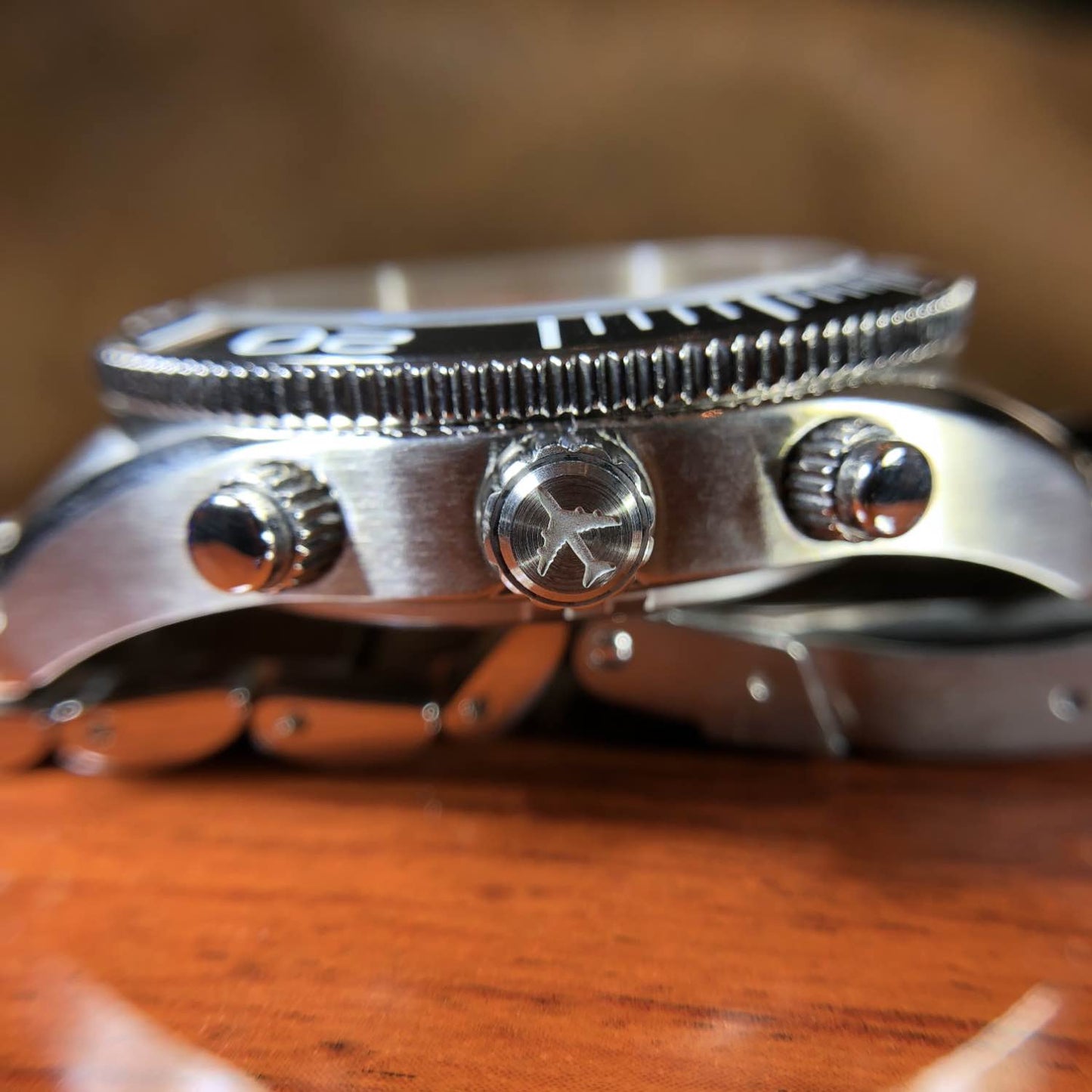 Bristol Aviator Watches 747 Tribute - Stainless Steel, Black Dial - Angler's Pro Tackle & Outdoors