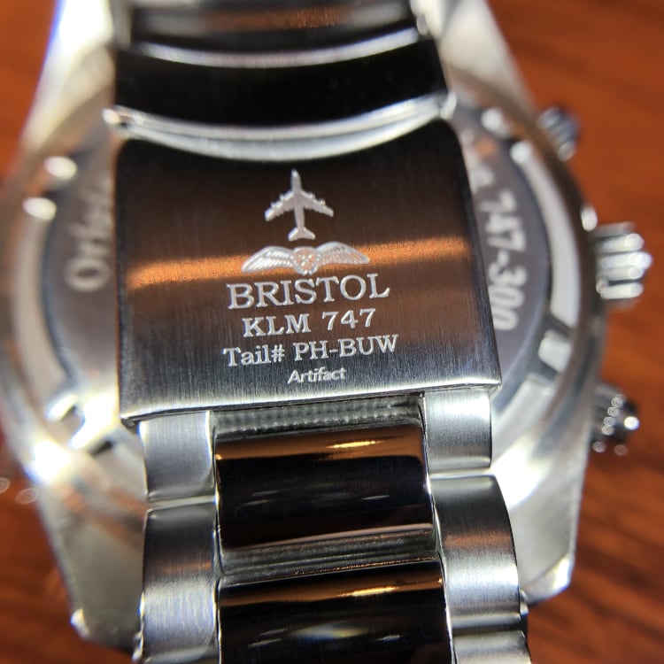 Bristol Aviator Watches 747 Tribute - Stainless Steel, Black Dial - Angler's Pro Tackle & Outdoors