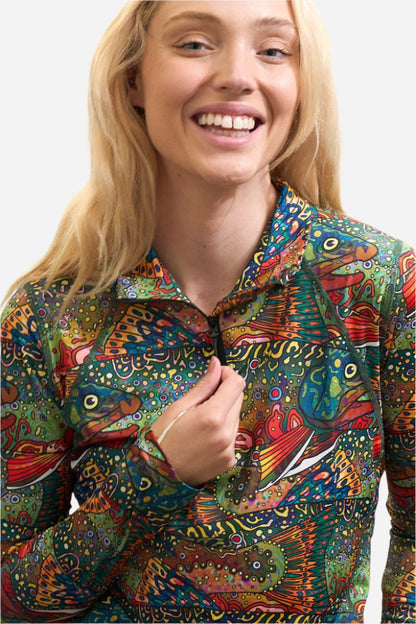 FisheWear Brookie 1/4 Zip Sunshirt