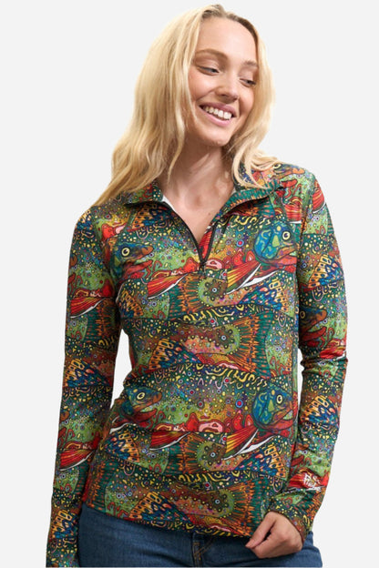 FisheWear Brookie 1/4 Zip Sunshirt