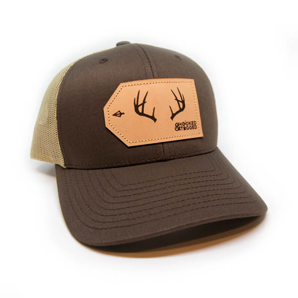 Hooked & Tagged  - Buck Antler Patch Hat