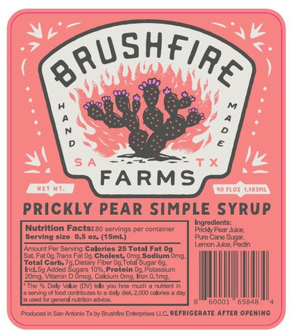 Brushfire Farms Bulk Prickly Pear Simple Syrup - Angler's Pro Tackle & Outdoors