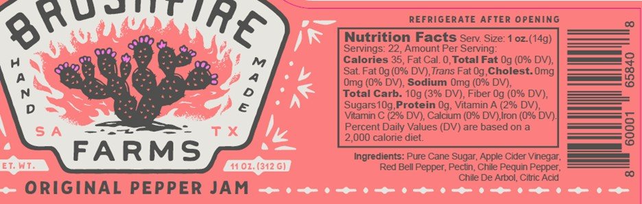 Brushfire Farms Original Pepper Jam - Angler's Pro Tackle & Outdoors