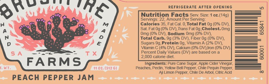 Brushfire Farms Peach Pepper Jam - Angler's Pro Tackle & Outdoors