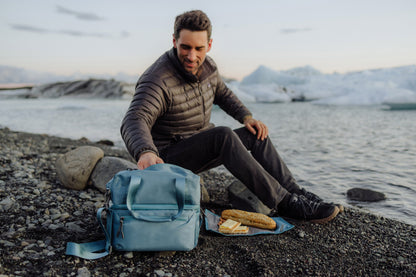 Picnic Time Tarana Recycled Lunch Bag Cooler with Utensils