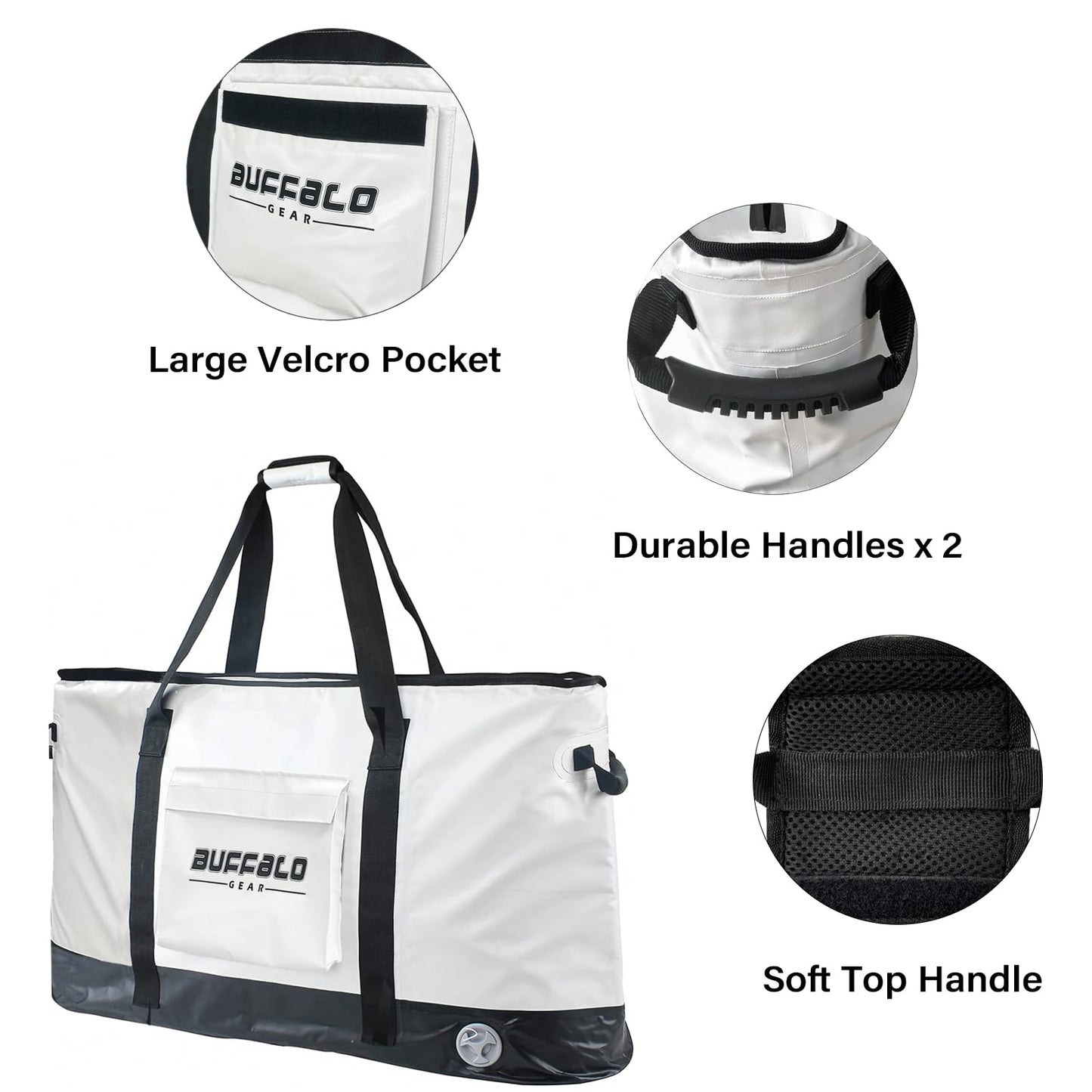Buffalo Gear 105QT Fish Cooler Bag with YKK Zipper - Angler's Pro Tackle & Outdoors