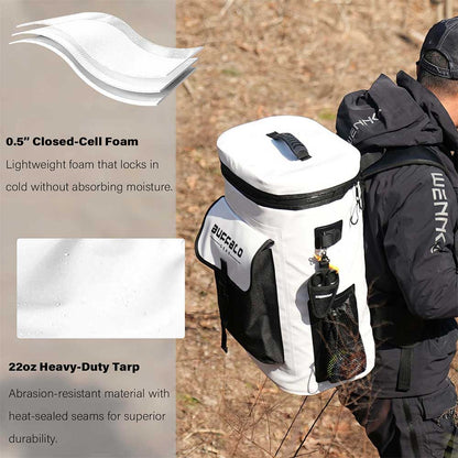 Buffalo Gear 21QT Fish Cooler Backpack, Fish Kill Bag - Angler's Pro Tackle & Outdoors