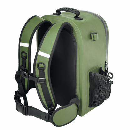 Buffalo Gear 27QT Waterproof Fishing Backpack with Rod Holder - Angler's Pro Tackle & Outdoors
