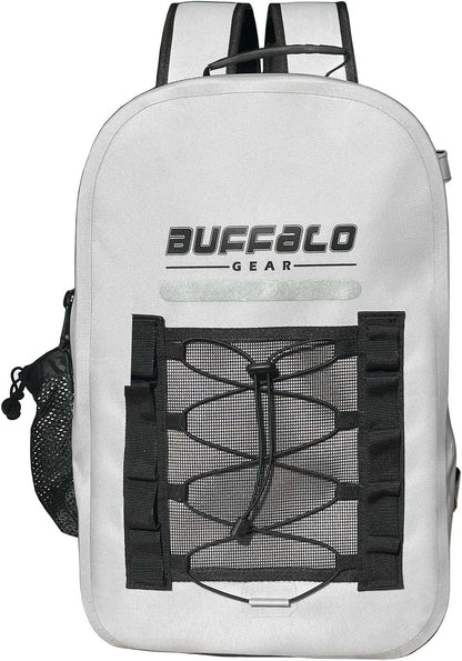 Buffalo Gear 27QT Waterproof Fishing Backpack with Rod Holder - Angler's Pro Tackle & Outdoors