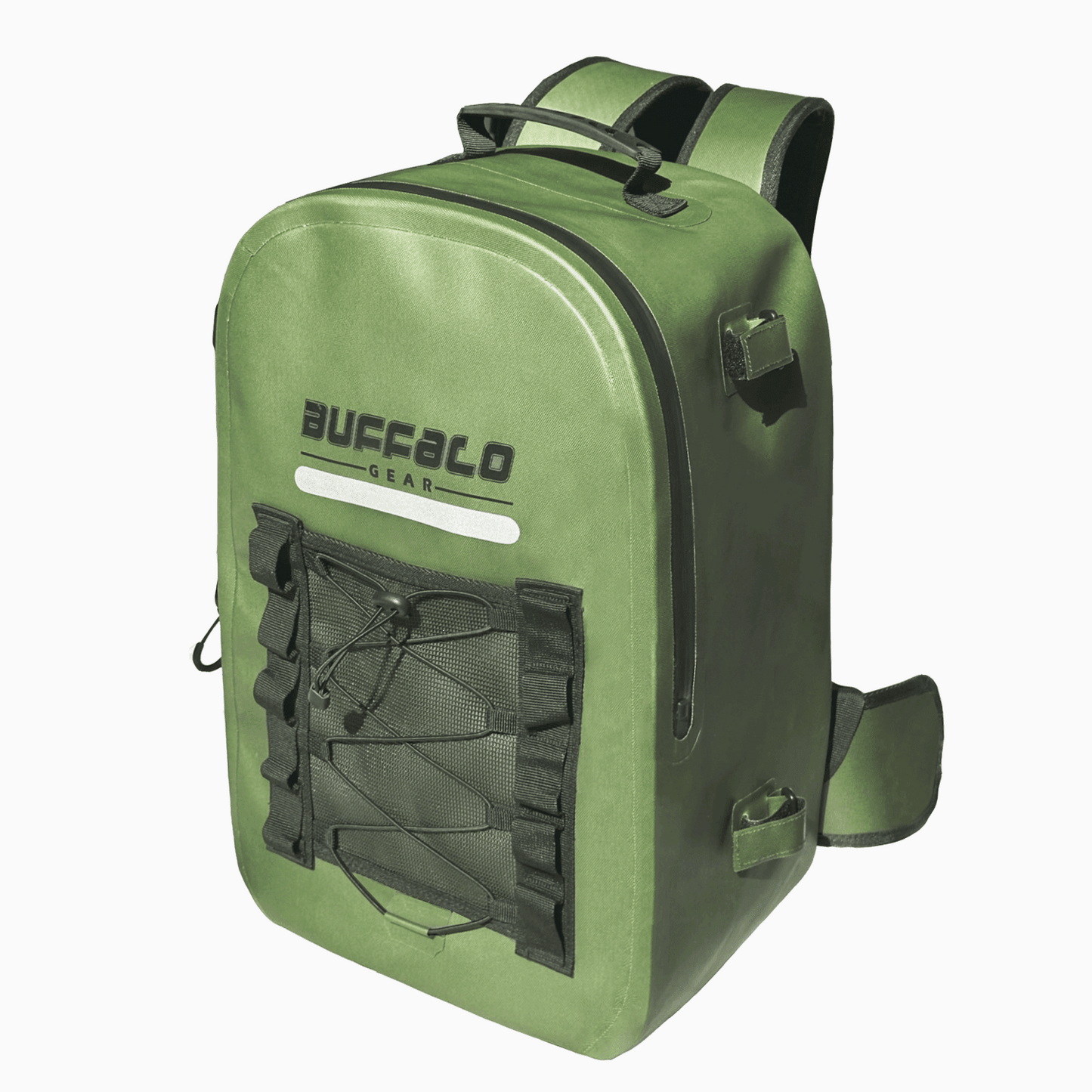 Buffalo Gear 27QT Waterproof Fishing Backpack with Rod Holder - Angler's Pro Tackle & Outdoors