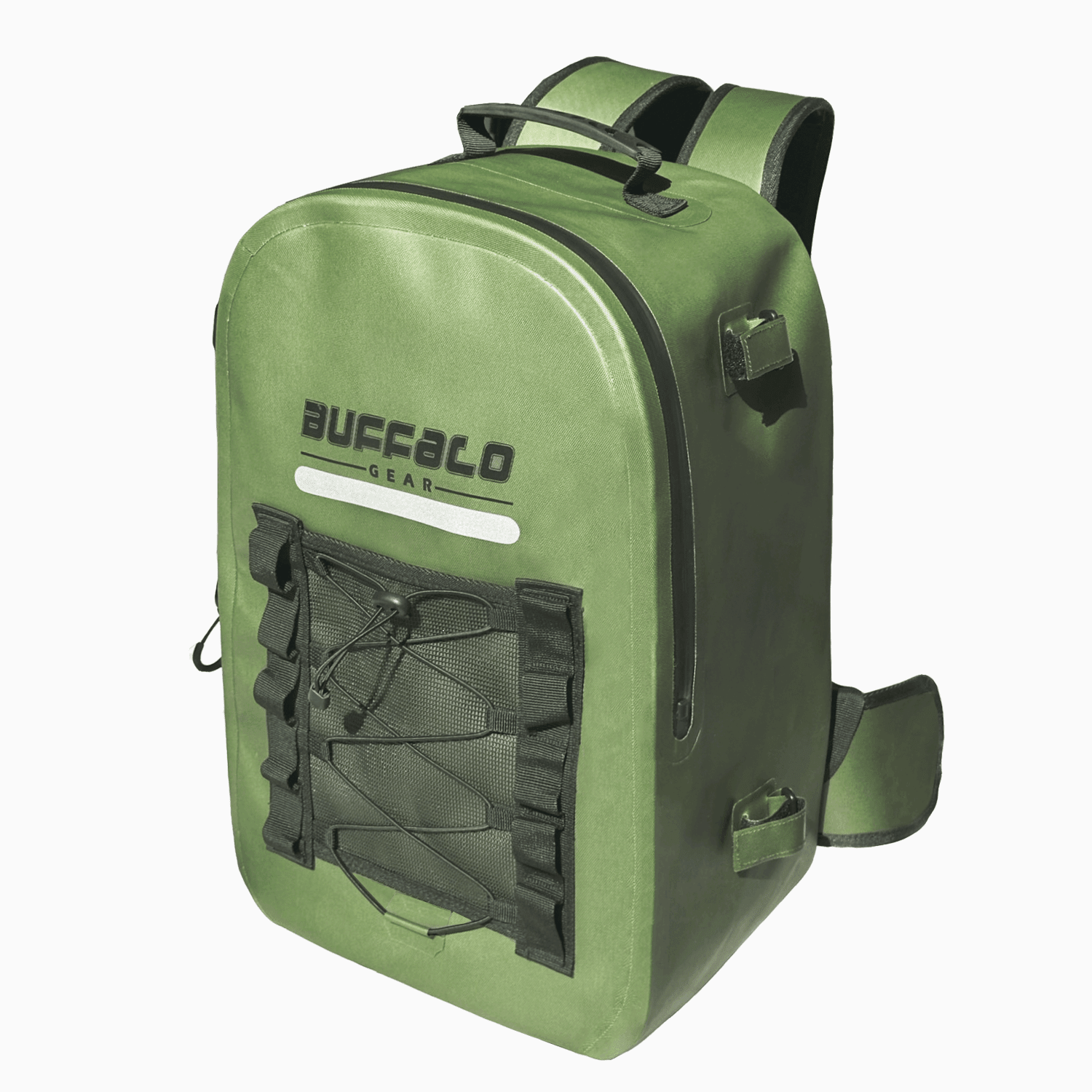 Buffalo Gear 27QT Waterproof Fishing Backpack with Rod Holder - Angler's Pro Tackle & Outdoors