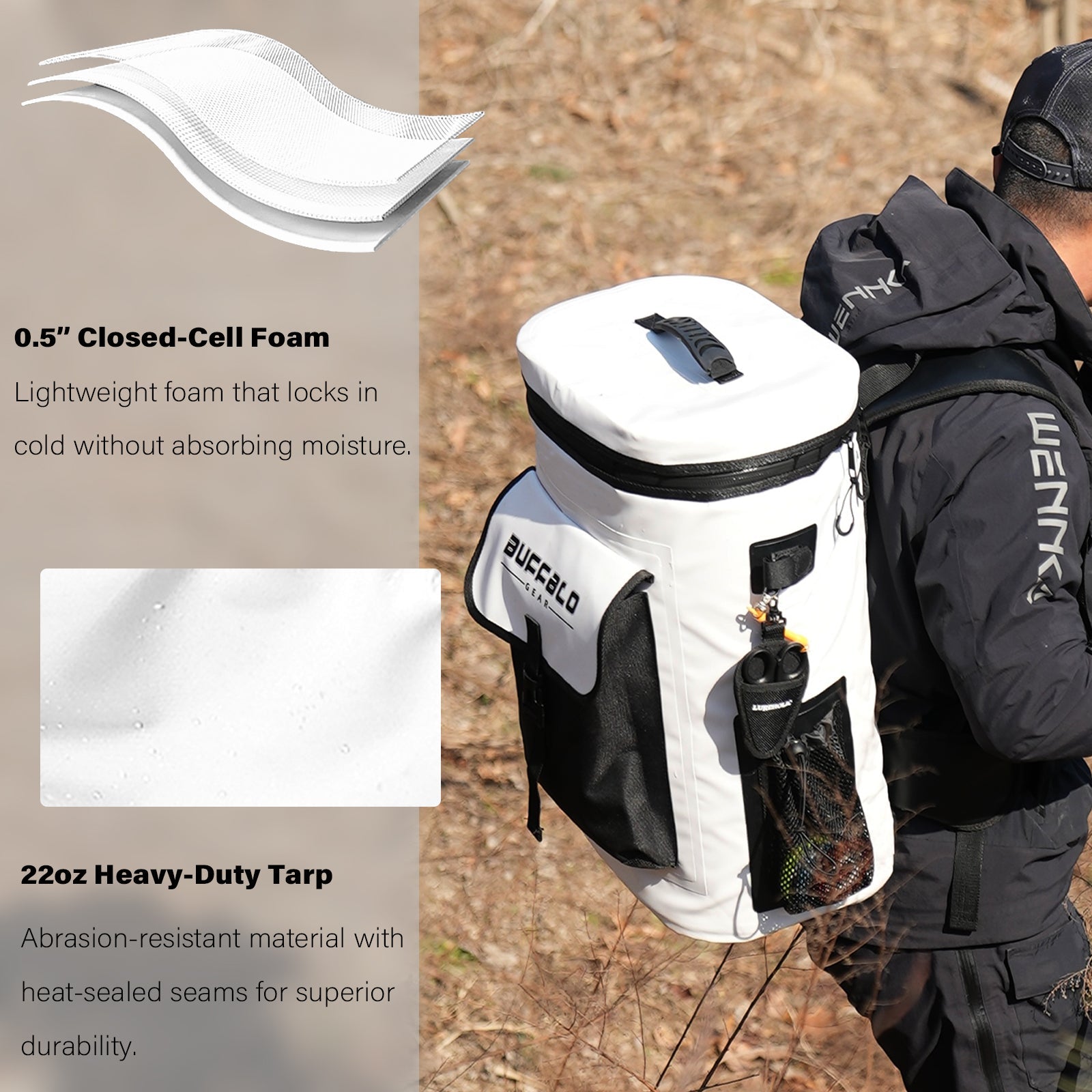Buffalo Gear 31QT Fish Cooler Backpack, Kill Backpack - Angler's Pro Tackle & Outdoors