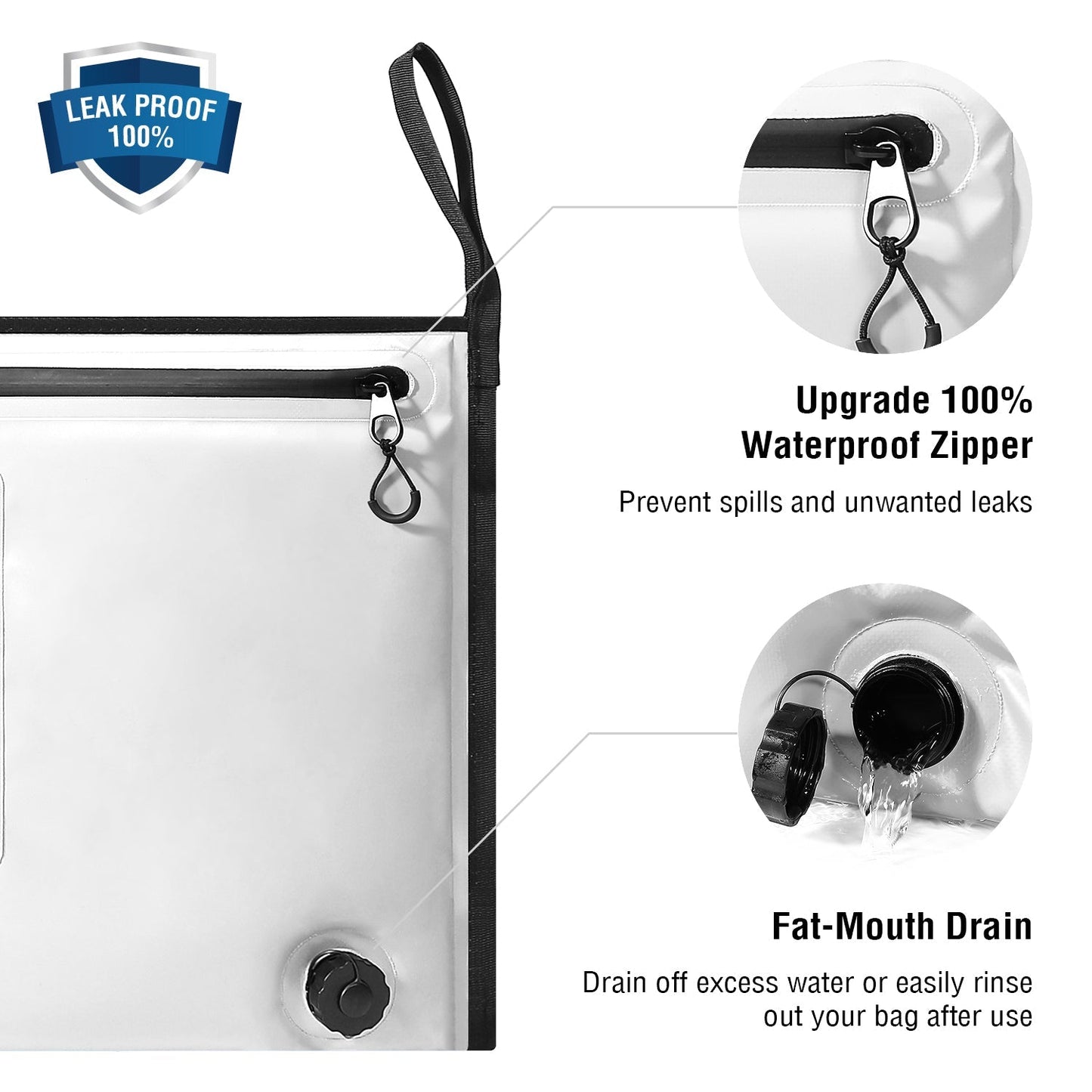 Buffalo Gear 40x18'' Fish Cooler Bag With Waterproof Zipper - Angler's Pro Tackle & Outdoors