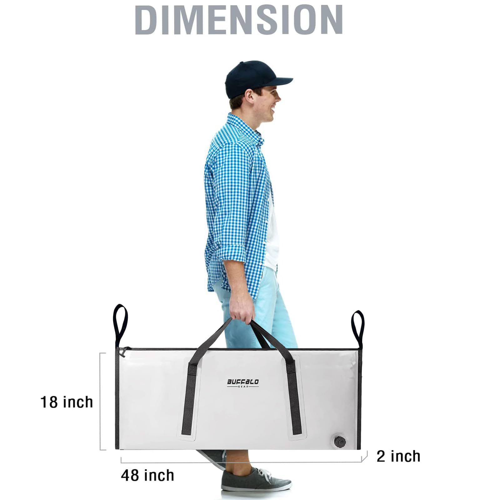 Buffalo Gear 48x18'' Fish Cooler Bag - Angler's Pro Tackle & Outdoors