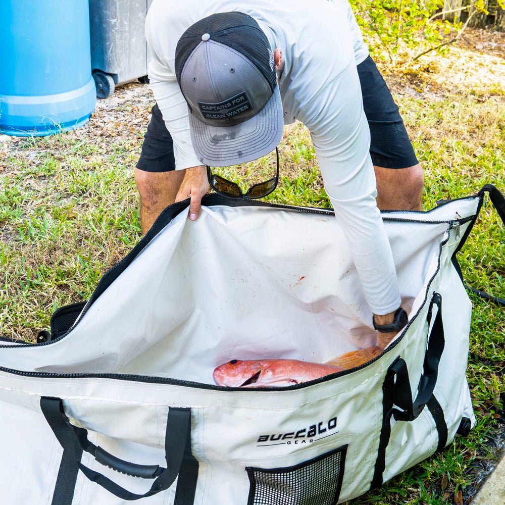 Buffalo Gear 60x20'' Fish Cooler Bag With YKK Zipper, Flat Bottom - Angler's Pro Tackle & Outdoors