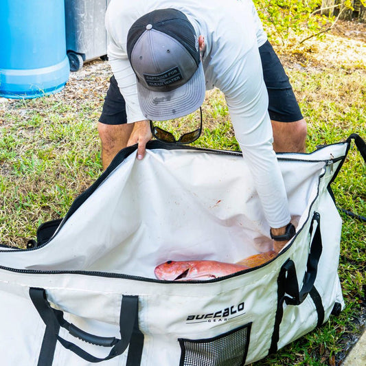 Buffalo Gear 60x20'' Fish Cooler Bag With YKK Zipper, Flat Bottom - Angler's Pro Tackle & Outdoors
