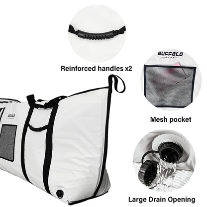 Buffalo Gear 60x20'' Fish Cooler Bag With YKK Zipper, Flat Bottom - Angler's Pro Tackle & Outdoors