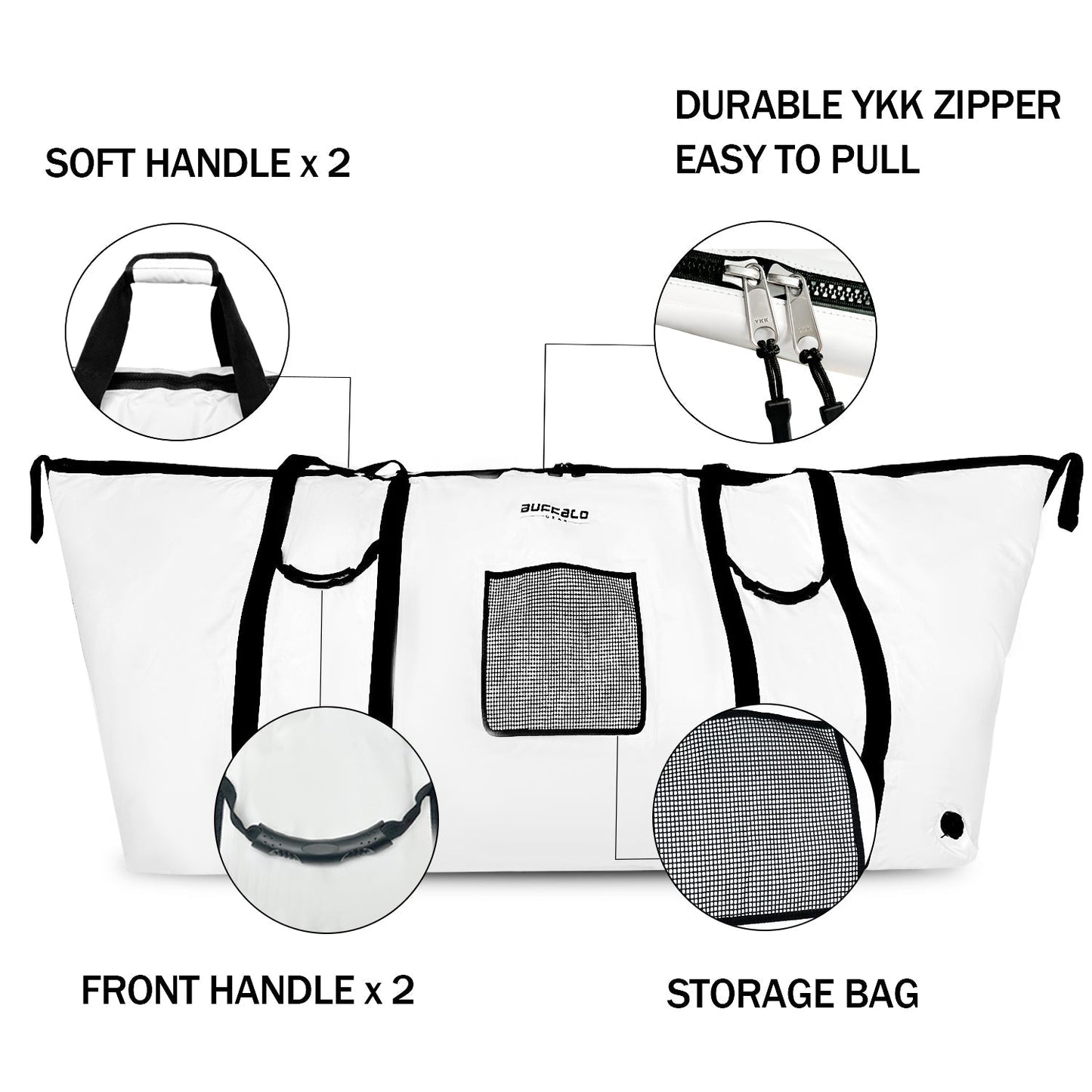 Buffalo Gear 90'' Fish Cooler Bag With YKK Zipper - Angler's Pro Tackle & Outdoors
