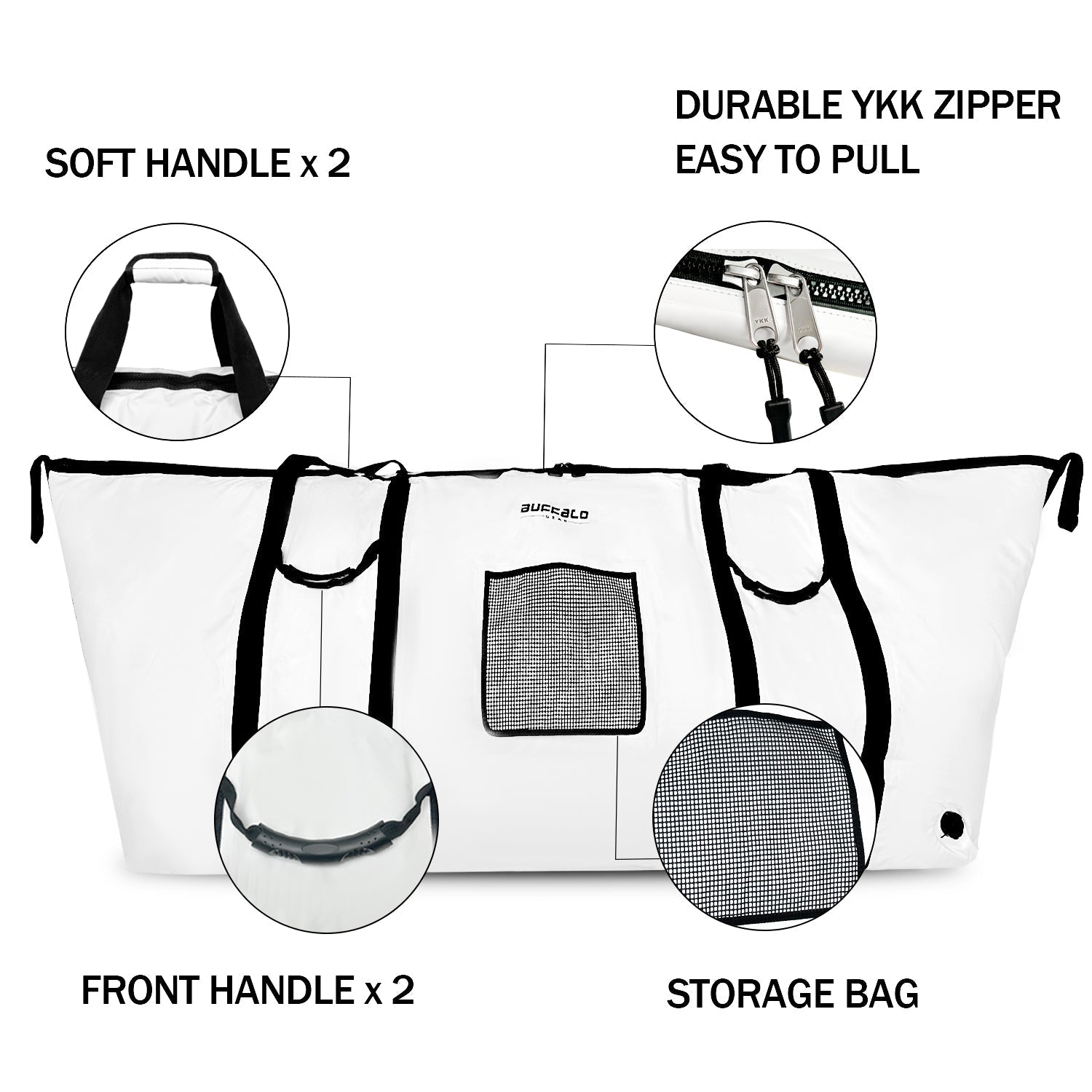 Buffalo Gear 90'' Fish Cooler Bag With YKK Zipper - Angler's Pro Tackle & Outdoors