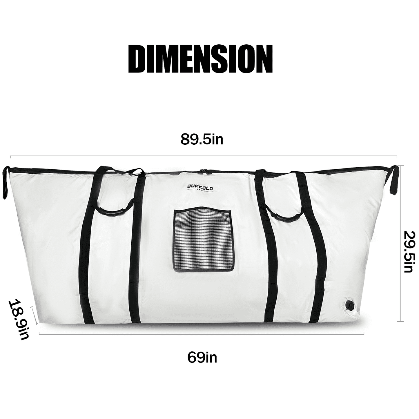 Buffalo Gear 90'' Fish Cooler Bag With YKK Zipper - Angler's Pro Tackle & Outdoors