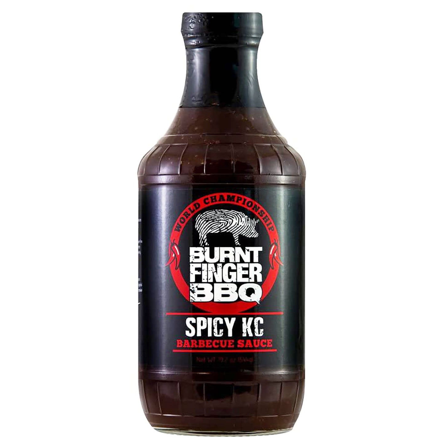 Burnt Finger BBQ Smokey Kansas City Spicy Sauce 19.2 oz.