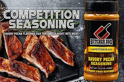 Butcher BBQ - Savory Pecan Flavor Barbecue Rub / Seasoning / Spice - Angler's Pro Tackle & Outdoors