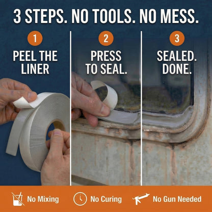 Better Boat - Butyl Tape RV and Boat Window Seal Sealant
