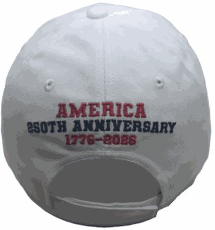 Steadfast American America 250th Anniversary Cap – American Flag Bill | Patriotic Cotton Twill Hat