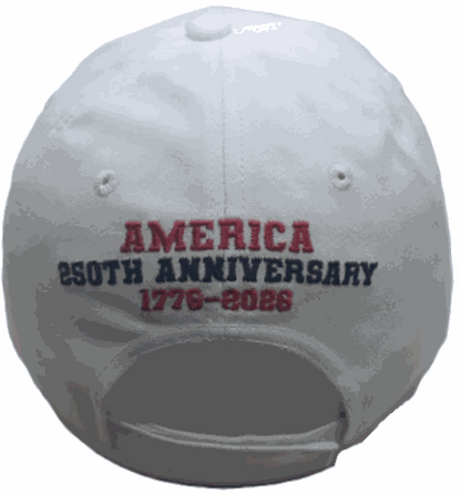 Steadfast American America 250th Anniversary Cap – American Flag Bill | Patriotic Cotton Twill Hat