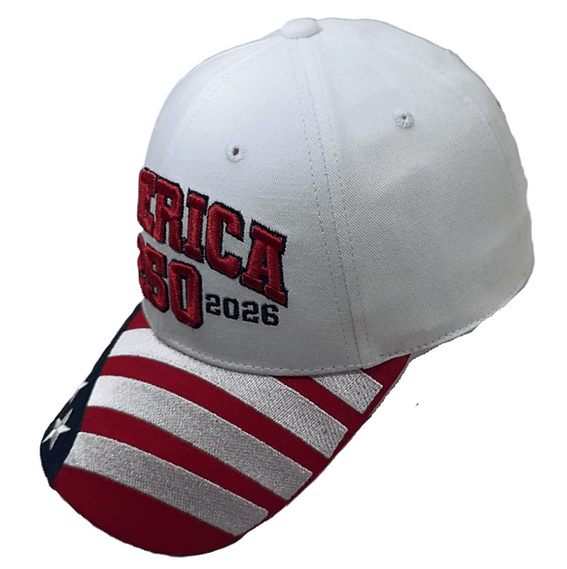 Steadfast American America 250th Anniversary Cap – American Flag Bill | Patriotic Cotton Twill Hat