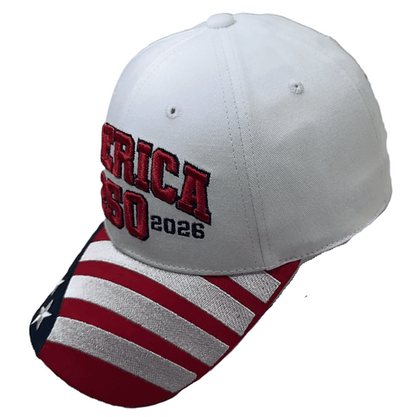 Steadfast American America 250th Anniversary Cap – American Flag Bill | Patriotic Cotton Twill Hat