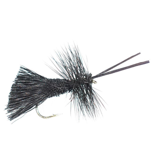 The Fly Fishing Place 3 Pack Goddard Caddis Black Dry Fly - Hook Size 14